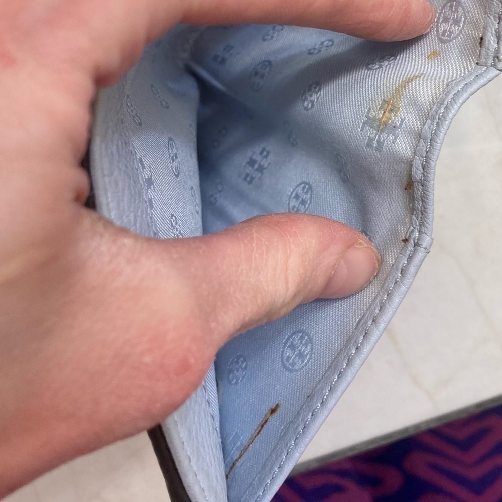 Tory Burch light blue leather wallet - Picture 10 of 16